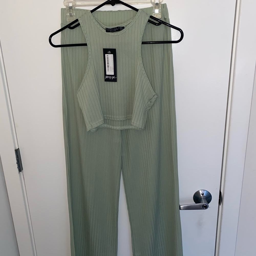 Top and Wide Leg Matching Set